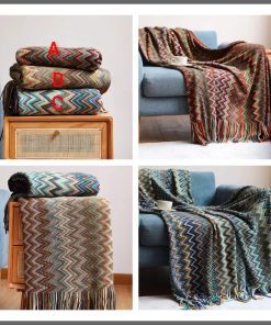 Bohemian soft knit Blanket