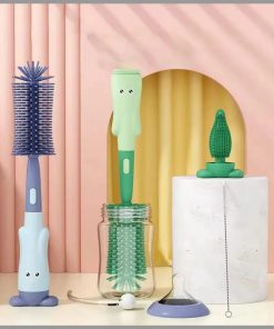 Silicone Bottle Brush 360 Degree pacifier cup cleaner