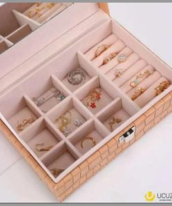 Leather Jewellery organiser box ideal for rings/chains/earring