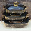 3pcs ceramic food warmers /serving bowls