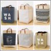 Canvas laundry baskets