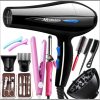 12pcs Professional hair blowdrier with styling tools