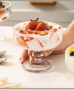 320ml Glass Dessert Bowl for Snacks Nuts Milkshakes