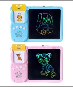 2in1 talking flashcards with an LCD writing pad