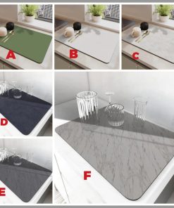 Kitchen sink drainage mat