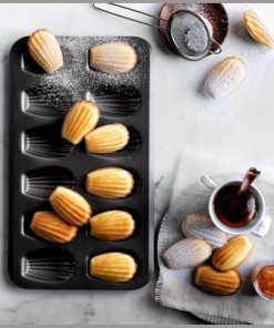 12 slots nonstick Cookie madeleines baking tin