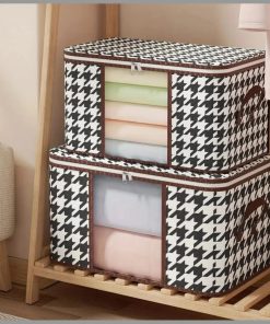 2pcs Visible large capacity storage box/clothes organizer/Duvet bag