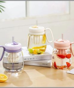 850ml Plastic Water bottle/Teacup With Infuser And Lid