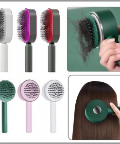Self cleaning Massage Comb/ Hair Brush