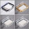 Free Punch Wall-Mounted Aluminum Drain Soap Dish Holder Drainer