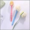 Bathing brush with a soft back part