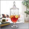 3L Thick clear glass Juice beverage dispenser