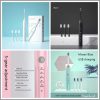 Rechargeable electric toothbrush with USB and 3 replacement brushing heads