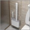 Wall hanging toilet brush with Holder & cleaning brush