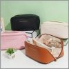 Pu leather cosmetic storage bags