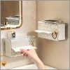 Luxury Tissue Box Wall-Mounted Acrylic Transparent Tissue Box