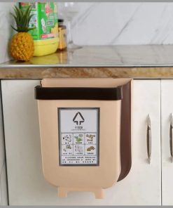 Foldable waste bin Cabinet door hanging Trash bin