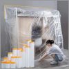 1.1*20M  Self adhesive Transparent Plastic Masking Film