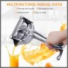 Manual metallic juicer