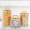 3 pcs High quality luxury home decorative acrylic storage jars
