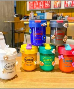300mls bpa free kids sippy cup with straw
