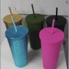 24oz (710ml) Studded Tumbler with Lid and Straw