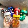 300ml cute kids sippy cup with straw