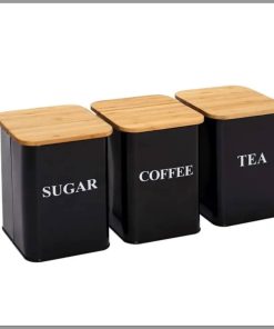 Alloy canisters with Bamboo lid