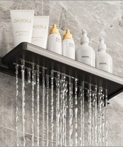 Foldable Metallic Rectangular Multi-purpose Floating shelf