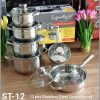 12pcs Signature stainless steel cookware set