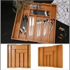 Expandable Bamboo cutlery organizer