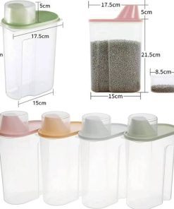 3pcs  2.5L cereal container and cover cover