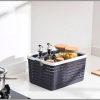 Large plastic storage basket