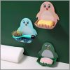 Wall mounted penguin decorative soap dish