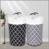 82L Large capacity laundry basket with metal handles