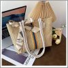 Chic fashion straw tote bag