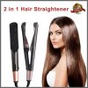 2 in 1 hair straightener,curling/flat iron