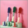 Silicone Bottle Brush 360 Degree Rotation Baby Pacifier Cup cleaning brush