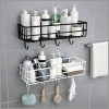 Bathroom organizer with hooks