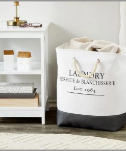 Canvas Laundry basket multi-purpose basket with handle