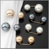 2pcs Double Pearl  DIY clothes Hacks Anti Exposure Brooches/Creative Wear/Hijab Pins