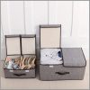 Collapsible fabric organizer with lid