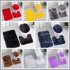 3 in 1 fluffy bathroom toilet mats(big size)