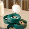 Rotating multilayer jewelry storage box