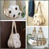 Nordic Style Hanging Cotton Rope Roll Paper Holder