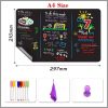 A3 Size Magnetic Blackboard Fridge Magnet Sticker Kitchen Menu Weekly Planner
