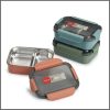 2 Grid Stainless Steel Lunch Box