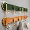 Wall-Mounted Hanging Rack with 6 Wall Hooks