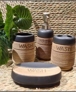 Fancy ceramic Wash 4in1 bathroom set
