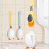 Duck shaped toilet brush holder + silicone toilet brush